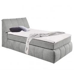 Loftscape Lit boxspring Fenor (avec coffre de lit) - Tissu - Gris lumineux