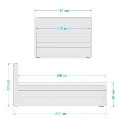 Fredriks Lit boxspring Amelie Avec coffre de lit - Tissu - Ardoise -Lits & literie Soldes 1000053477 210706 14283100002 SKETCH DETAILS P000000001000053477 sketch
