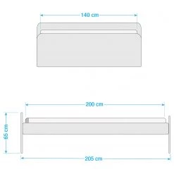 Ars Natura Lit en bois massif Fia - Epicéa naturel teinté & ciré - 140 x 200cm 35 Ars Natura Lit en bois massif Fia - Epicéa naturel teinté & ciré - 140 x 200cm -Lits & literie Soldes 1000056943 210707 14033700011 SKETCH DETAILS P000000001000056943 sketch