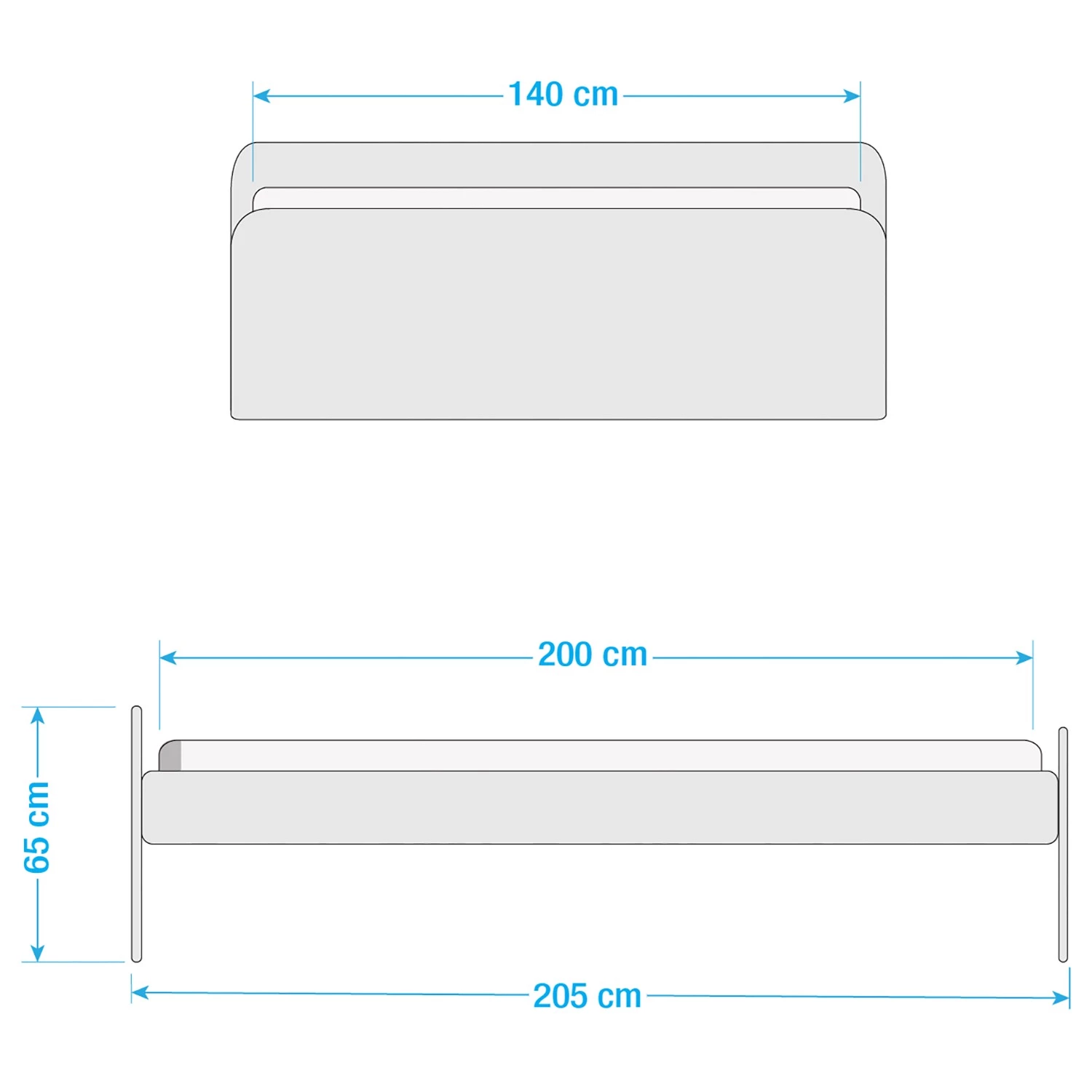 Ars Natura Lit en bois massif Fia - Epicéa naturel teinté & ciré - 140 x 200cm 18 Ars Natura Lit en bois massif Fia - Epicéa naturel teinté & ciré - 140 x 200cm – Image 18
