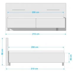 Loftscape Lit capitonné Jonsberg - Noir - 200 x 200cm 9 Loftscape Lit capitonné Jonsberg - Noir - 200 x 200cm -Lits & literie Soldes 1000060957 210624 14523700005 SKETCH DETAILS P000000001000060957 sketch