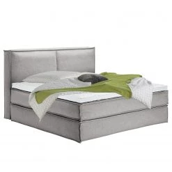 Lit boxspring Kinx - Tissu KINX : Gris - 200 x 200cm - D2 souple - 130 cm