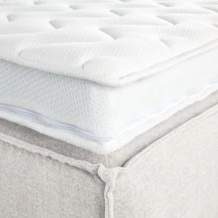 Lit boxspring Kinx - Tissu KINX : Blanc - 180 x 200cm - D2 souple - 130 cm 42 Lit boxspring Kinx - Tissu KINX : Blanc - 180 x 200cm - D2 souple - 130 cm -Lits & literie Soldes 1000062032 180615 124850176 GALLERYIMAGES P000000001000062032