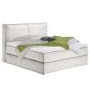 Lit boxspring Kinx - Tissu KINX : Blanc - 180 x 200cm - D2 souple - 130 cm
