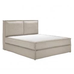Lit boxspring Kinx - Tissu KINX : Beige - 180 x 200cm - D2 souple - 130 cm -Lits & literie Soldes 1000062037 180615 124902210 GALLERYIMAGES P000000001000062037