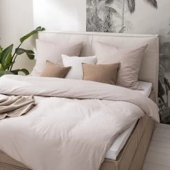 Lit boxspring Kinx - Tissu KINX : Beige - 180 x 200cm - D2 souple - 130 cm -Lits & literie Soldes 1000062037 210113 11494800007 MOOD DETAILS P000000001000062037 mood