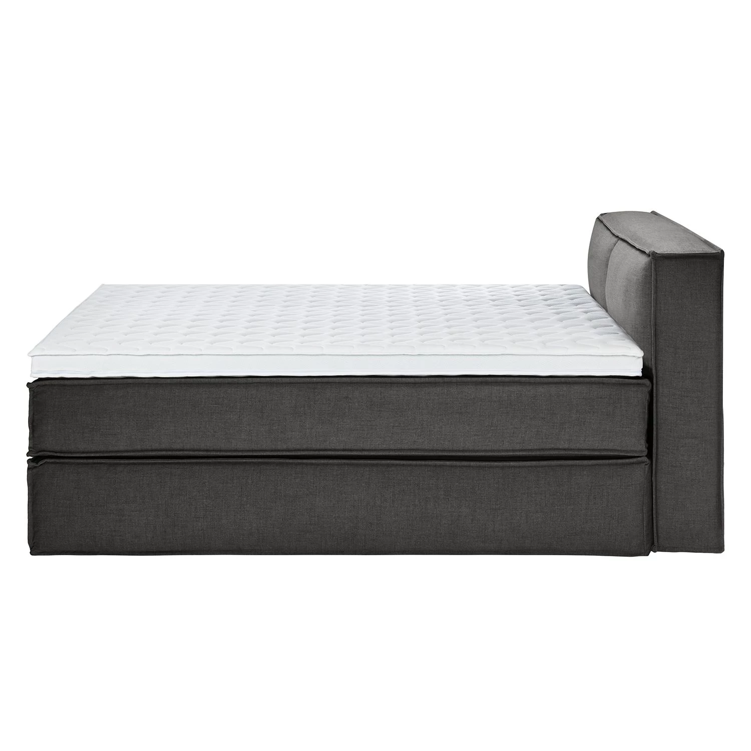 Lit boxspring Kinx - Tissu KINX : Anthracite - 180 x 200cm - D2 souple - 100 cm 4 Lit boxspring Kinx - Tissu KINX : Anthracite - 180 x 200cm - D2 souple - 100 cm – Image 4