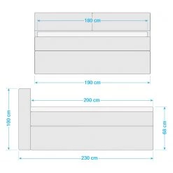 Lit boxspring Kinx - Tissu KINX : Anthracite - 180 x 200cm - D2 souple - 100 cm 37 Lit boxspring Kinx - Tissu KINX : Anthracite - 180 x 200cm - D2 souple - 100 cm -Lits & literie Soldes 1000062041 190417 18212300024 GALLERYIMAGES P000000001000062041