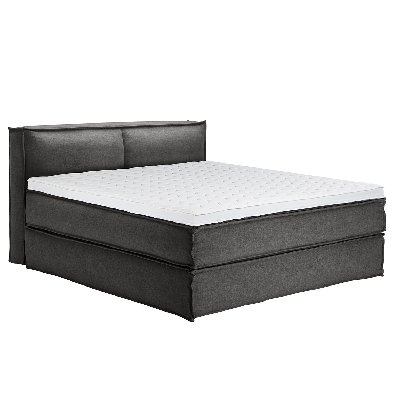 Lit boxspring Kinx - Tissu KINX : Anthracite - 180 x 200cm - D2 souple - 100 cm 3 Lit boxspring Kinx - Tissu KINX : Anthracite - 180 x 200cm - D2 souple - 100 cm – Image 3