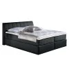 Monaco Lit boxspring Valea - Anthracite - 160 x 200cm - Matelas à ressorts bombés ensachés - D3 medium