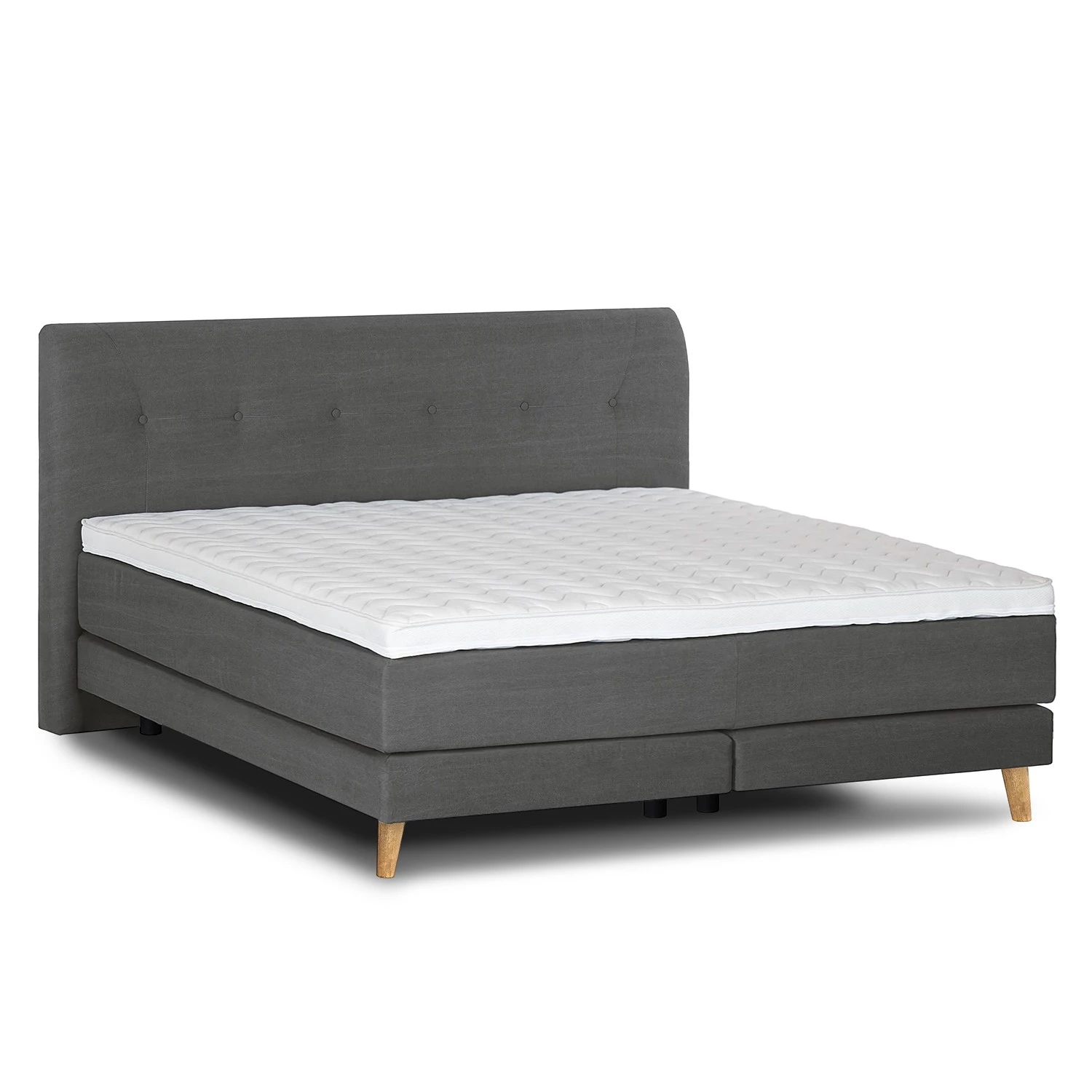 Mørteens Lit boxspring Mälby - Anthracite - 140 x 200cm 3 Mørteens Lit boxspring Mälby - Anthracite - 140 x 200cm – Image 3