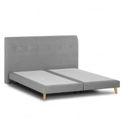 Mørteens Lit boxspring Mälby - Gris clair - 140 x 200cm -Lits & literie Soldes 1000071017 211007 09285900043 DETAILS P000000001000071017