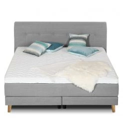 Mørteens Lit boxspring Mälby - Gris clair - 140 x 200cm -Lits & literie Soldes 1000071017 211007 09285900045 DETAILS P000000001000071017