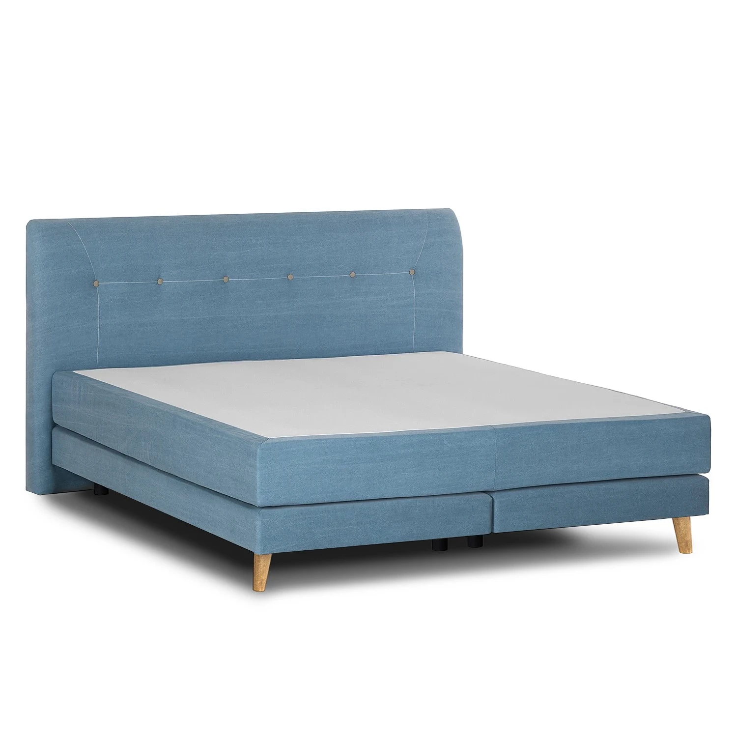 Mørteens Lit boxspring Mälby - Bleu clair mat - 160 x 200cm 4 Mørteens Lit boxspring Mälby - Bleu clair mat - 160 x 200cm – Image 4