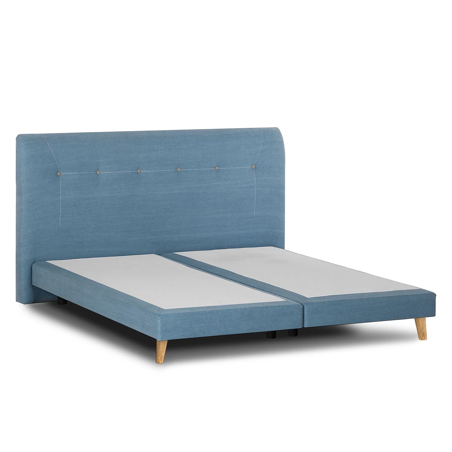 Mørteens Lit boxspring Mälby - Bleu clair mat - 160 x 200cm 5 Mørteens Lit boxspring Mälby - Bleu clair mat - 160 x 200cm – Image 5