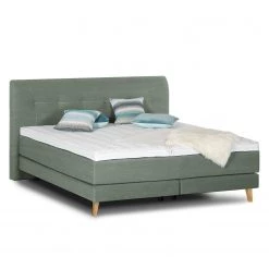 Mørteens Lit boxspring Mälby - Kaki - 160 x 200cm
