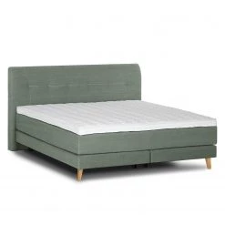 Mørteens Lit boxspring Mälby - Kaki - 160 x 200cm -Lits & literie Soldes 1000071025 211007 09285900090 DETAILS P000000001000071025