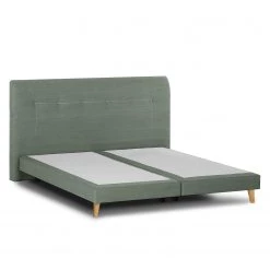 Mørteens Lit boxspring Mälby - Kaki - 160 x 200cm -Lits & literie Soldes 1000071025 211007 09285900094 DETAILS P000000001000071025