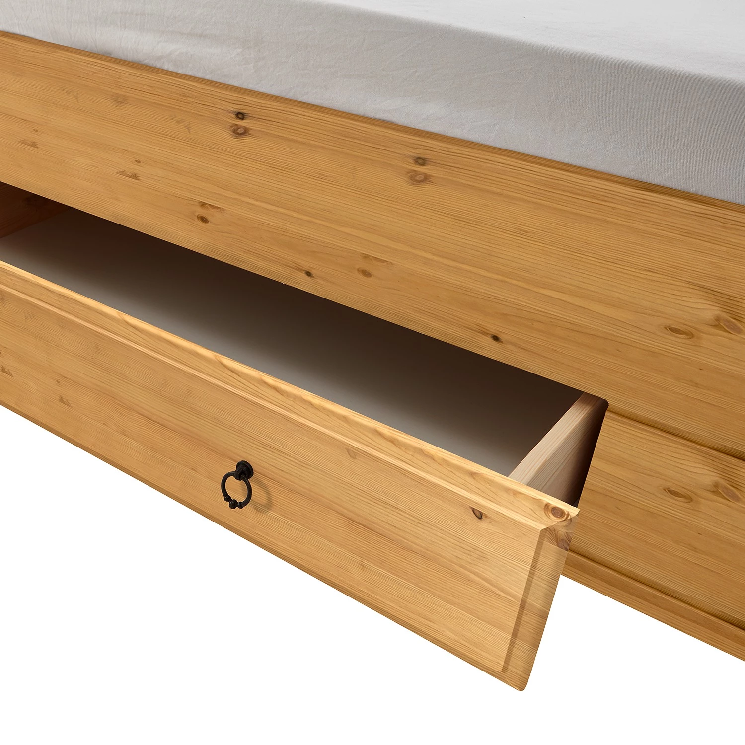 Maison Belfort Lit en bois massif Cenan - Epicéa lessivé teinté et huilé - 140 x 200cm 5 Maison Belfort Lit en bois massif Cenan - Epicéa lessivé teinté et huilé - 140 x 200cm – Image 5