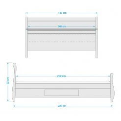 Maison Belfort Lit en bois massif Cenan - Epicéa lessivé teinté et huilé - 140 x 200cm 14 Maison Belfort Lit en bois massif Cenan - Epicéa lessivé teinté et huilé - 140 x 200cm -Lits & literie Soldes 1000104251 211122 083202000581 SKETCH DETAILS P000000001000104251 sketch