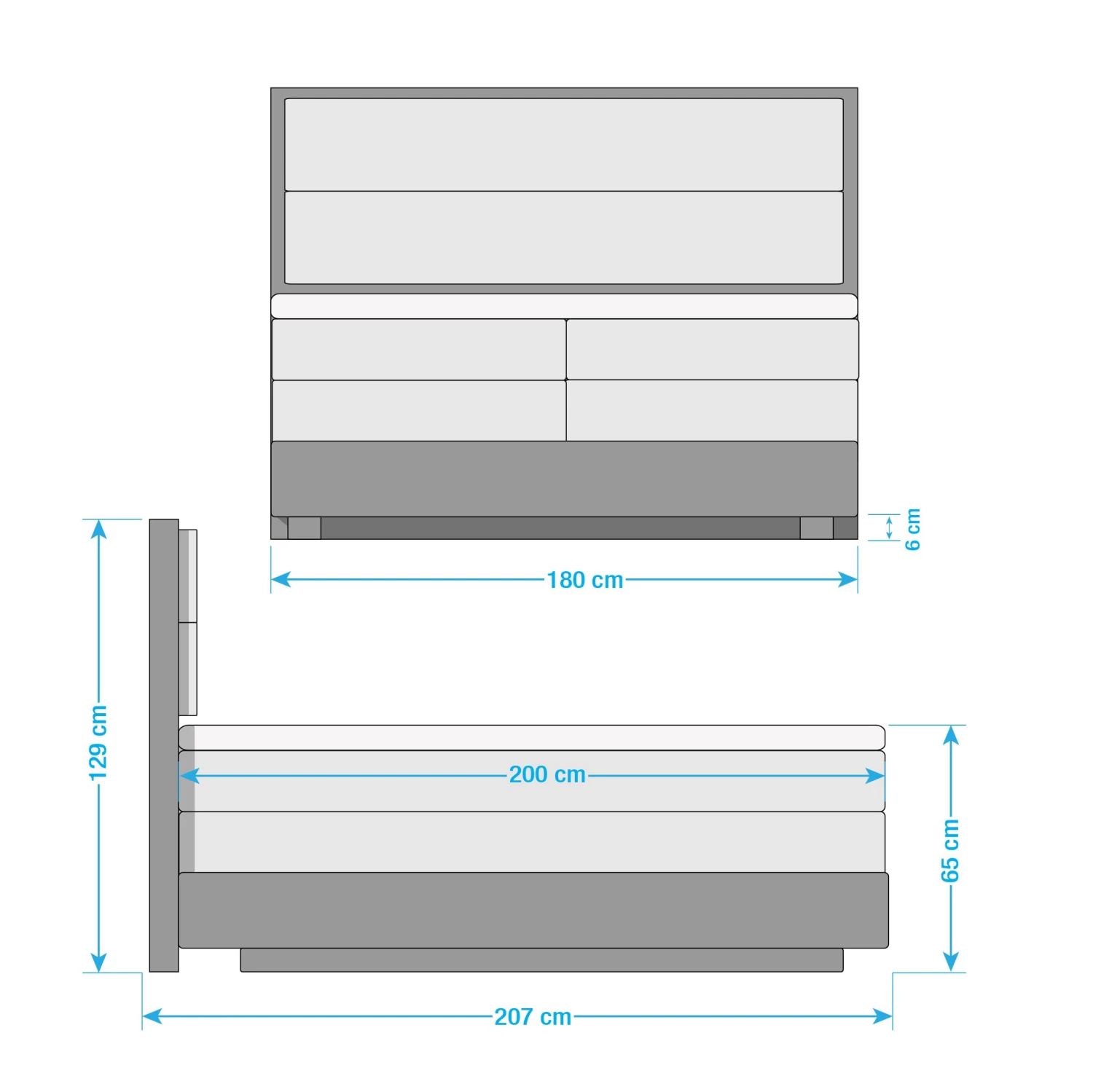 Ars Natura Lit boxspring LaamliaWood I - Chêne massif - 180 x 200cm 17 Ars Natura Lit boxspring LaamliaWood I - Chêne massif - 180 x 200cm – Image 17