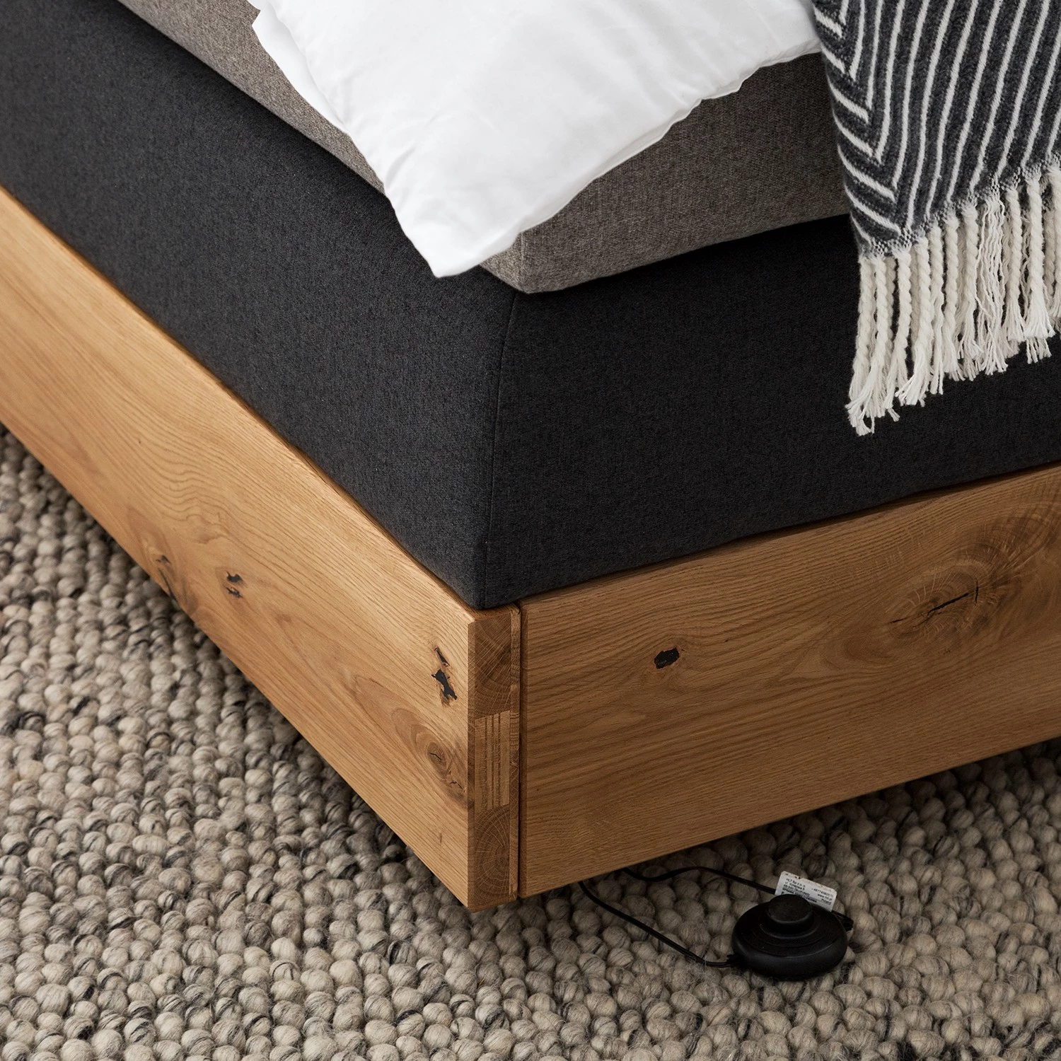 Ars Natura Lit boxspring LaamliaWood I - Chêne massif - 180 x 200cm 9 Ars Natura Lit boxspring LaamliaWood I - Chêne massif - 180 x 200cm – Image 9