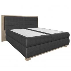 Wimex Lit boxspring Ohio - Anthracite / Chêne tourbe - Sans surmatelas -Lits & literie Soldes 1000113213 210907 11122800008 DETAILS P000000001000113213