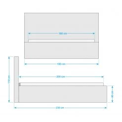 Lit capitonné Kinx - Tissu KINX : Gris - 160 x 200cm 39 Lit capitonné Kinx - Tissu KINX : Gris - 160 x 200cm -Lits & literie Soldes 1000113331 210608 11040200001 SKETCH DETAILS P000000001000113331 sketch