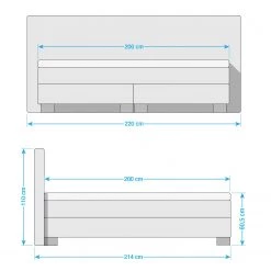 Fredriks Lit boxspring Loimaa - Tissu - Platine - 200 x 200cm 28 Fredriks Lit boxspring Loimaa - Tissu - Platine - 200 x 200cm -Lits & literie Soldes 1000113347 180620 13115901 GALLERYIMAGES P000000001000113347