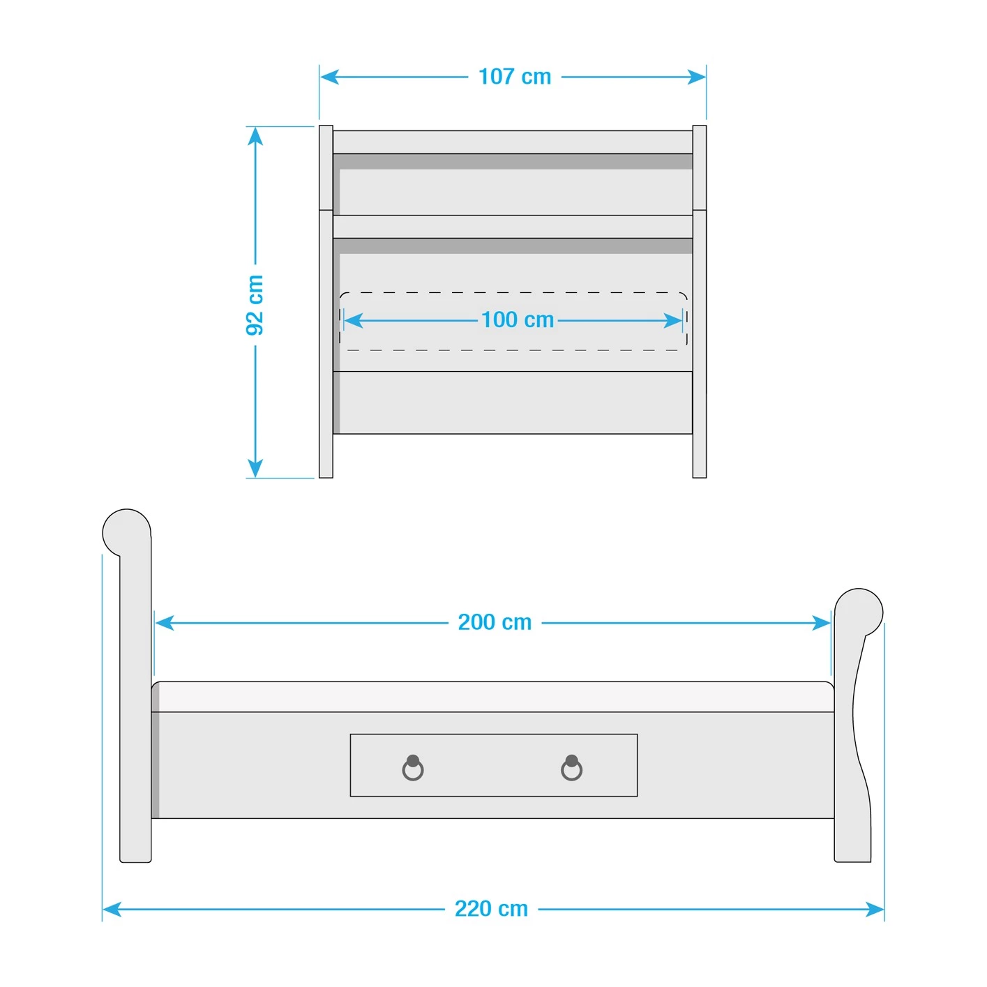 Maison Belfort Lit simple en bois massif Cenan - Pin massif 5 Maison Belfort Lit simple en bois massif Cenan - Pin massif – Image 5