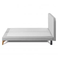 Lit SmoodSpring II - Tissu / Chêne massif - Gris clair - 180 x 200cm -Lits & literie Soldes 1000119348 210701 06432000171 DETAILS P000000001000119348