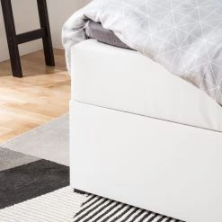 Lit capitonné KiYDOO IV - Blanc - 160 x 200cm -Lits & literie Soldes 1000119380 70 GALLERYIMAGES P000000001000119380