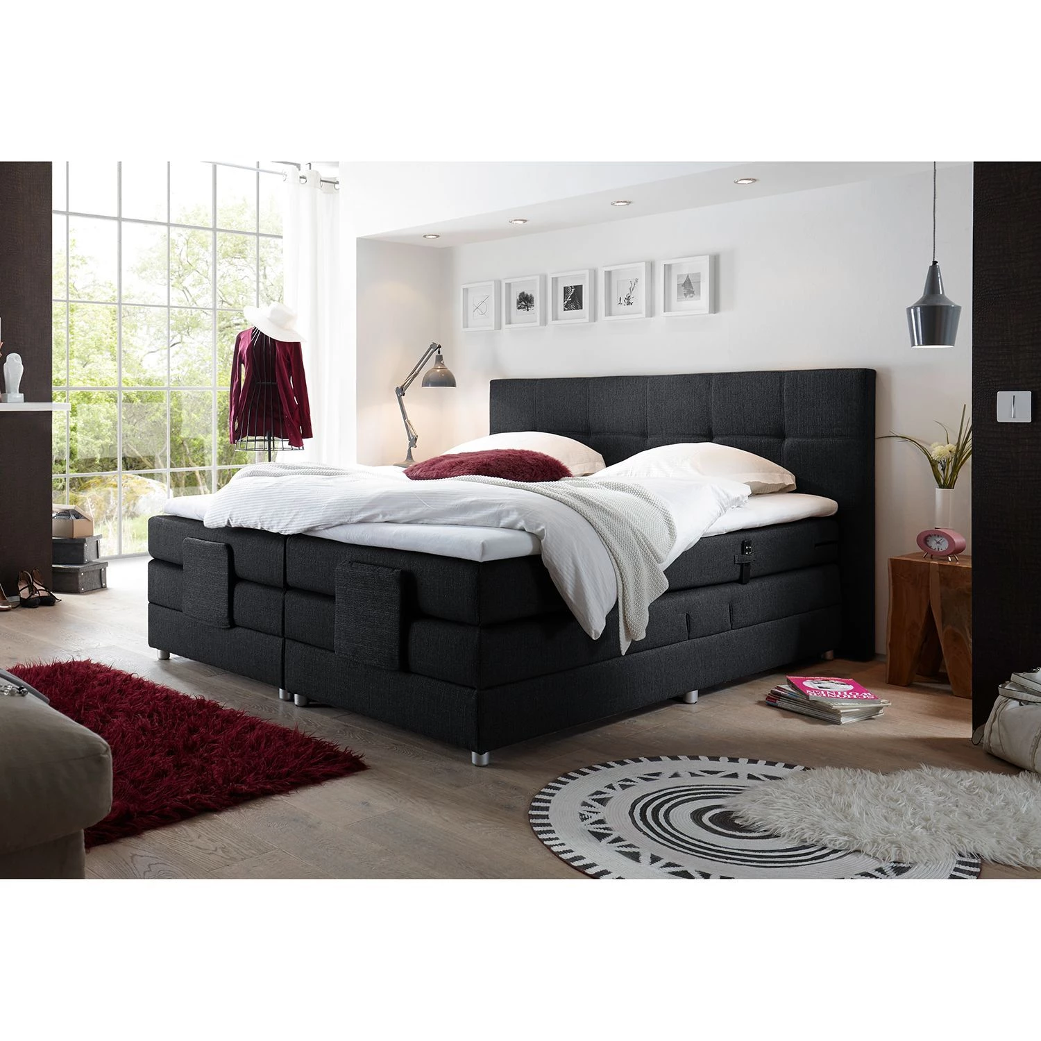 Loftscape Lit boxspring Jamana - Noir 2 Loftscape Lit boxspring Jamana - Noir – Image 2