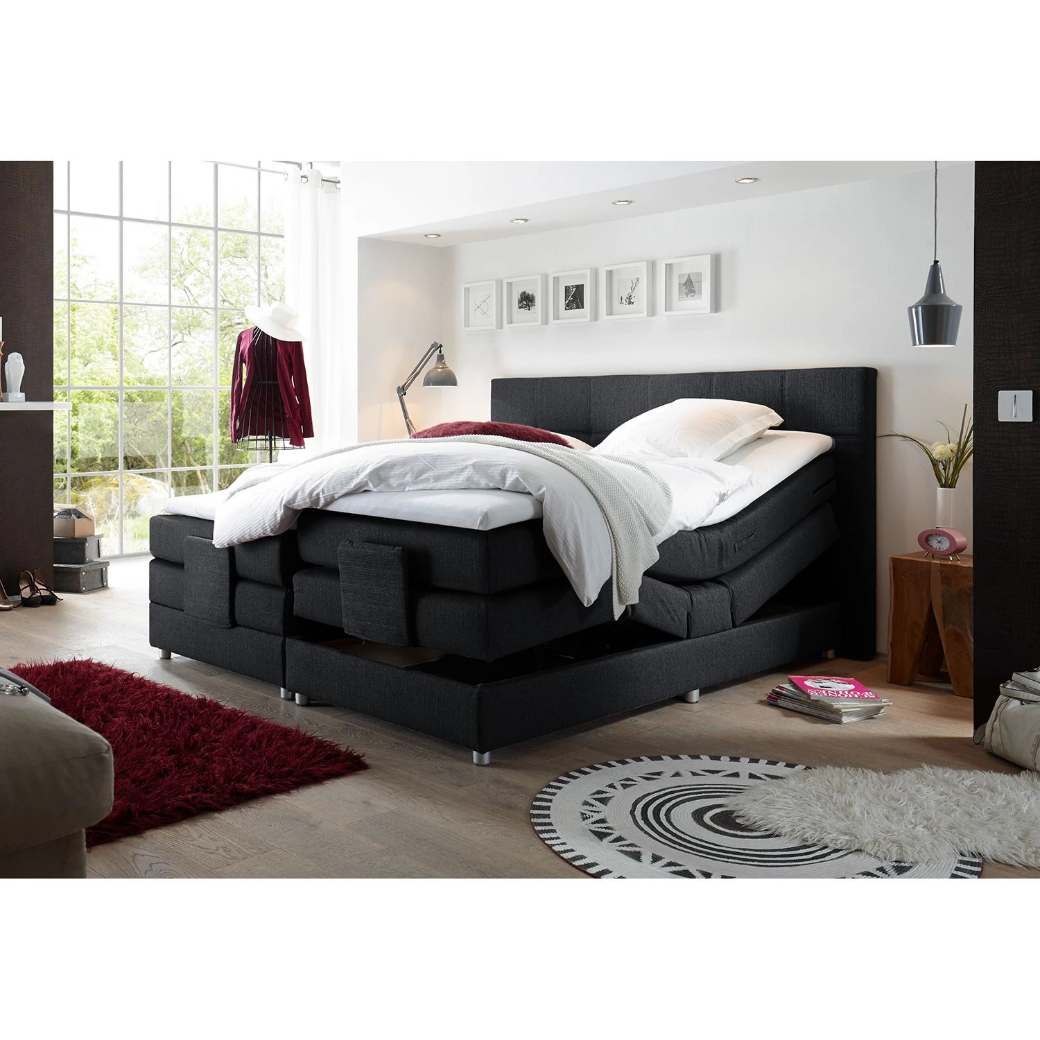 Loftscape Lit boxspring Jamana - Noir 3 Loftscape Lit boxspring Jamana - Noir – Image 3