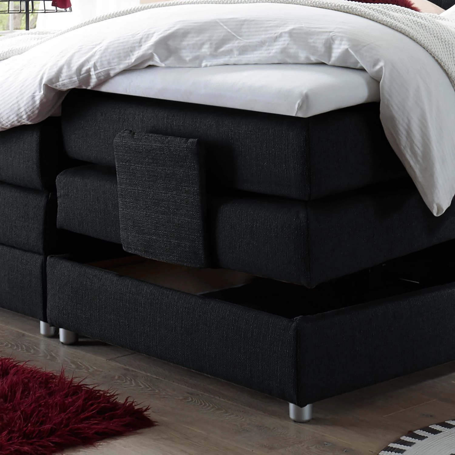 Loftscape Lit boxspring Jamana - Noir 5 Loftscape Lit boxspring Jamana - Noir – Image 5