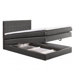 Loftscape Lit boxspring Harvi avec surmatelas et c - Anthracite - 140 x 200cm -Lits & literie Soldes 1000123101 190802 16525700021 DETAILS P000000001000123101