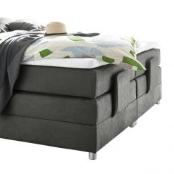 Fredriks Lit boxspring Neiras (avec surmatelas) - Tissu - Avec surmatelas - Gris lava - Mousse viscoélastique -Lits & literie Soldes 1000123111 180903 12284438 GALLERYIMAGES P000000001000123111