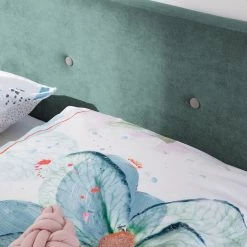 Mørteens Lit capitonné Klink - Menthe - 140 x 200cm -Lits & literie Soldes 1000123459 211130 14170200081 DETAILS P000000001000123459