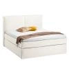 Eva Padberg Collection Lit boxspring Kinx - Étoffe de coton - Blanc