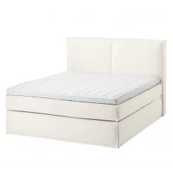 Eva Padberg Collection Lit boxspring Kinx - Étoffe de coton - Blanc -Lits & literie Soldes 1000123502 180709 040 GALLERYIMAGES P000000001000123502