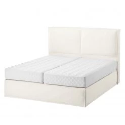Eva Padberg Collection Lit boxspring Kinx - Étoffe de coton - Blanc -Lits & literie Soldes 1000123502 180709 050 GALLERYIMAGES P000000001000123502