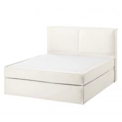 Eva Padberg Collection Lit boxspring Kinx - Étoffe de coton - Blanc -Lits & literie Soldes 1000123502 180709 060 GALLERYIMAGES P000000001000123502
