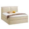 Eva Padberg Collection Lit boxspring Kinx - Étoffe de coton - Sable