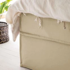 Eva Padberg Collection Lit boxspring Kinx - Étoffe de coton - Sable -Lits & literie Soldes 1000123503 181019 16450411 GALLERYIMAGES P000000001000123503