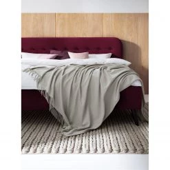 Mørteens Lit capitonné Klink III - Bordeaux - 140 x 200cm -Lits & literie Soldes 1000123586 201111 18202000022 MOOD DETAILS P000000001000123586 mood