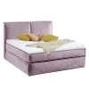 Lit boxspring Kinx - Velours Fraya: Mauve - 180 x 200cm - D2 souple - 130 cm
