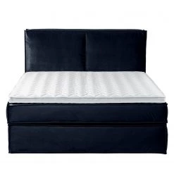Lit boxspring Kinx - Velours Fraya: Bleu marine - 180 x 200cm - D2 souple - 130 cm -Lits & literie Soldes 1000125281 180905 10222447 GALLERYIMAGES P000000001000125281