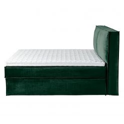 Lit boxspring Kinx - Velours Fraya: Vert de l'étang - 180 x 200cm - D2 souple - 130 cm -Lits & literie Soldes 1000125282 180905 10222454 GALLERYIMAGES P000000001000125282