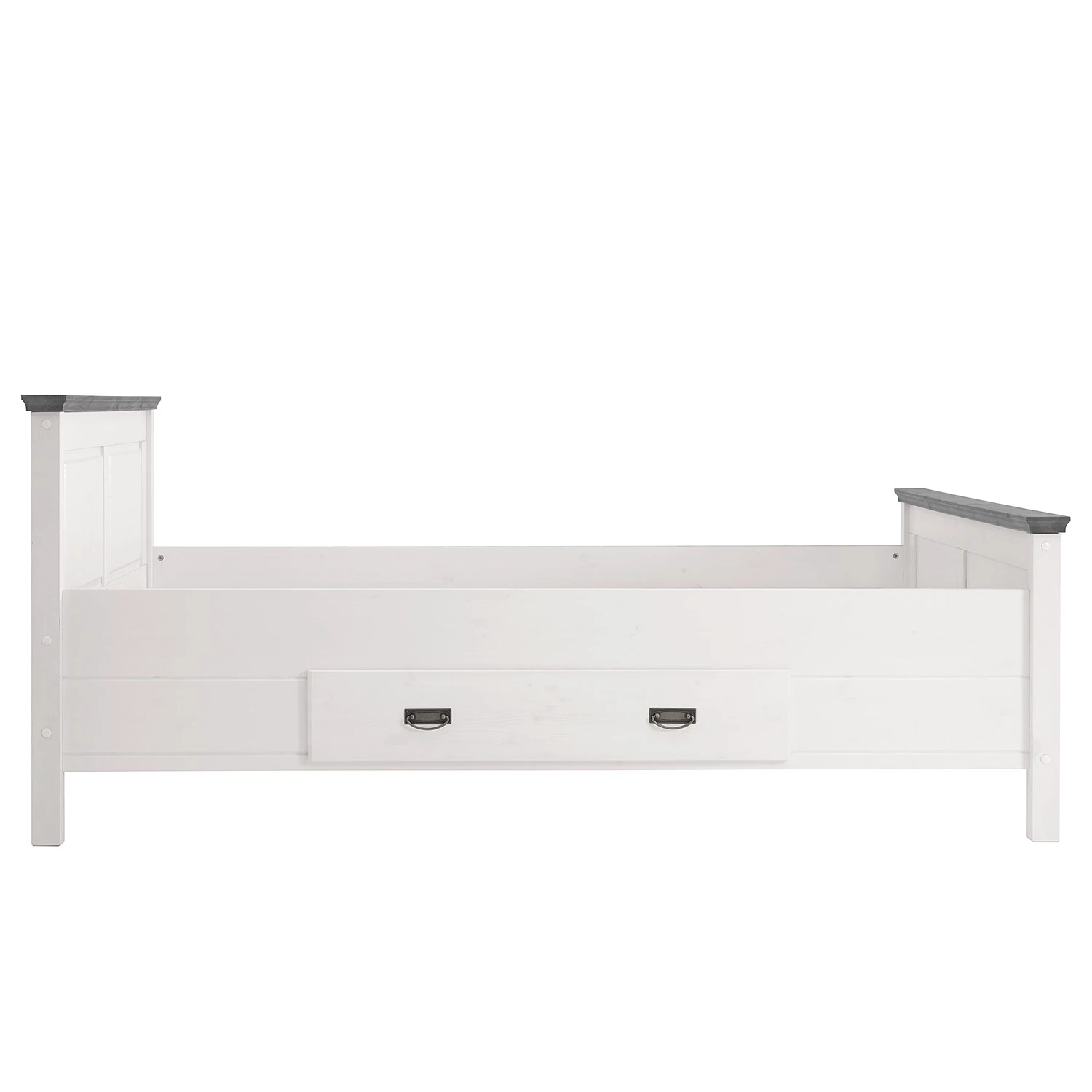 Maison Belfort Lit en bois massif Bergen - Epicéa blanc / Epicéa gris - 180 x 200cm 5 Maison Belfort Lit en bois massif Bergen - Epicéa blanc / Epicéa gris - 180 x 200cm – Image 5