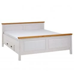 Maison Belfort Lit en bois massif Bergen - Epicéa blanc / Epicéa lessivé - 140 x 200cm -Lits & literie Soldes 1000125641 211122 08323702176 DETAILS P000000001000125641